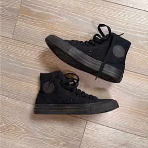 Black High-Top Sneakers